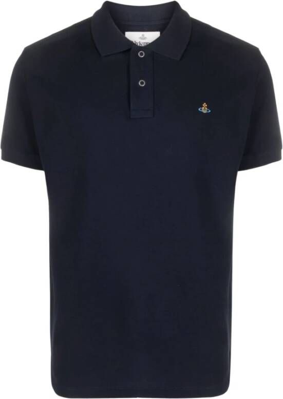 Vivienne Westwood Polo Shirts Blauw Heren
