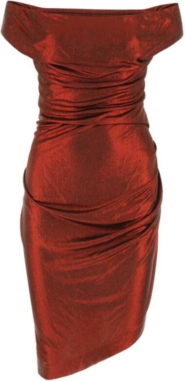 Vivienne Westwood Rode viscose ginine -jurk Rood Dames