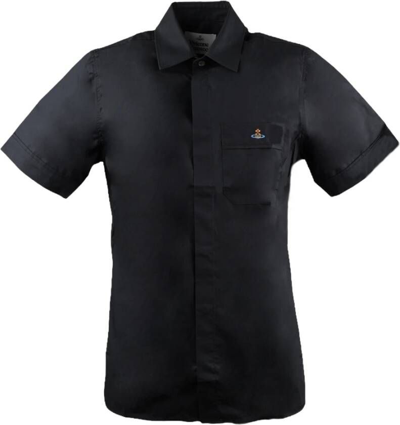 Vivienne Westwood Short Sleeve Shirts Zwart Heren