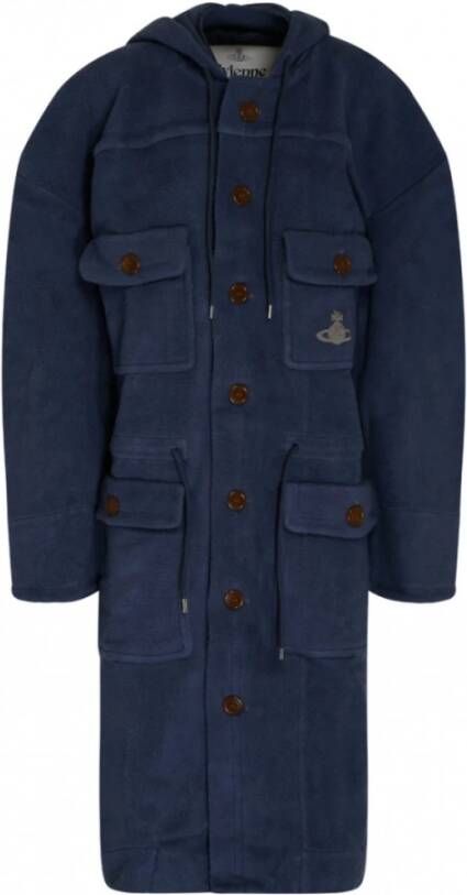 Vivienne Westwood Single-Breasted Coats Blauw Dames