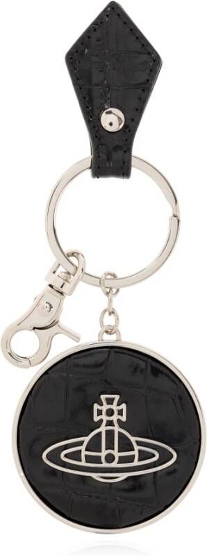 Vivienne Westwood Sleutelhanger met logo Zwart Unisex