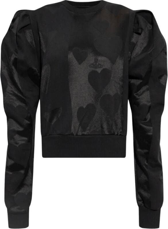 Vivienne Westwood Sweatshirt met pofmouwen 'Aramis' Zwart Dames