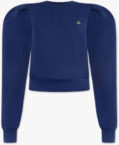 Vivienne Westwood Sweatshirt with logo Blauw Dames