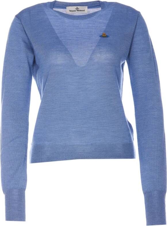 Vivienne Westwood Round-neck Knitwear Blauw Dames