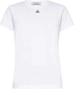 Vivienne Westwood T-shirt with logo Wit Dames