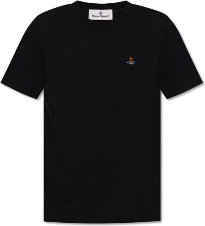 Vivienne Westwood Logo T-shirt met voorprint Black Heren