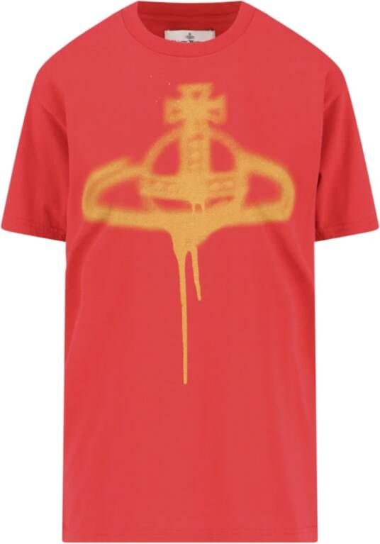 Vivienne Westwood T-shirt met logo Red Dames