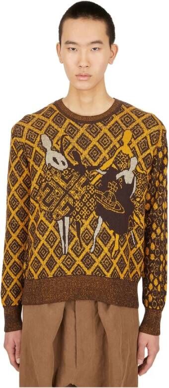 Vivienne Westwood Trui met ronde hals Yellow Heren