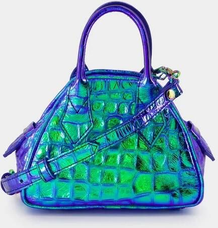 Vivienne Westwood Hobo bags Mini Yasmine Crossbody Leather Blue in blauw - Foto 9