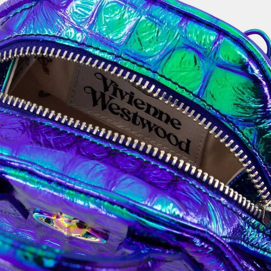 Vivienne Westwood Hobo bags Mini Yasmine Crossbody Leather Blue in blauw - Foto 2