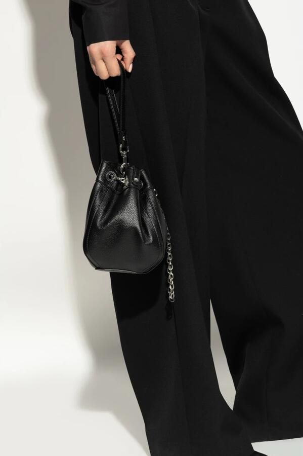 Vivienne Westwood Leren Bucket Bag met Trekkoordsluiting Black Dames - Foto 7