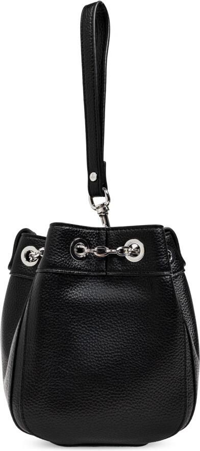 Vivienne Westwood Leren Bucket Bag met Trekkoordsluiting Black Dames - Foto 14