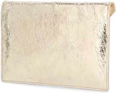 Vivienne Westwood Gouden leren clutch met Orb-logo Yellow Dames - Foto 6