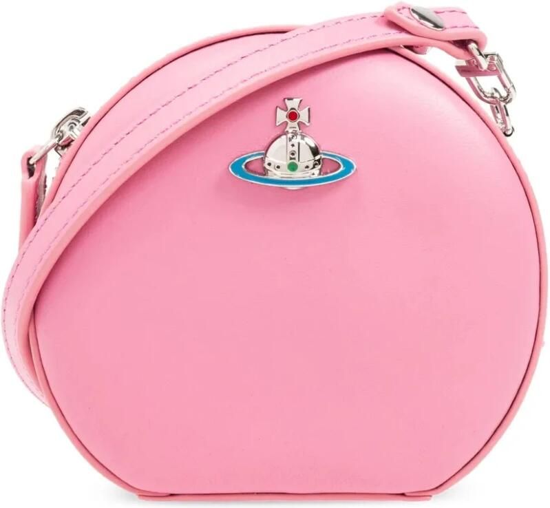 Vivienne Westwood Crossbody bags Orb Logo Mini Round Crossbody in poeder roze