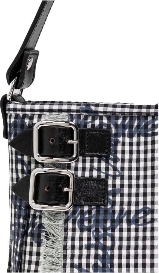Vivienne Westwood Zwarte Katoenen Schoudertas met Ruitpatroon Black Dames - Foto 5