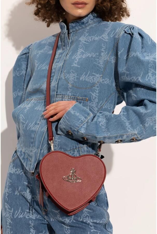 Vivienne Westwood Rode Synthetisch Leren Schoudertas Red Dames - Foto 9