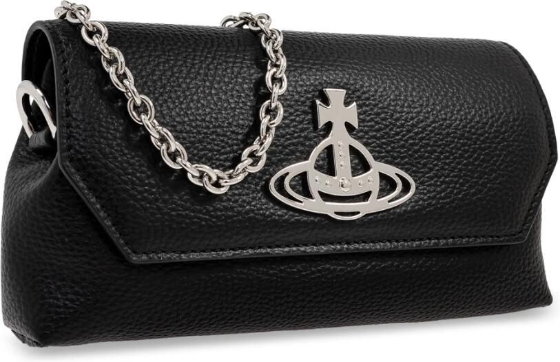 Vivienne Westwood Hobo bags Orb-Plaque Crossbody Clutch Bag in zwart - Foto 4