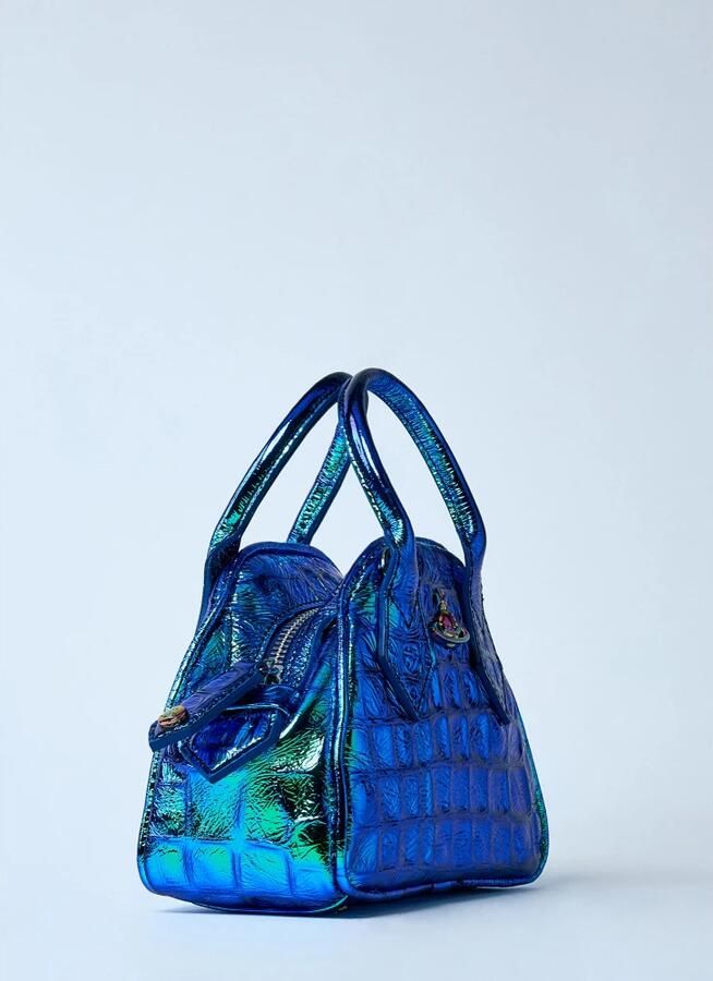 Vivienne Westwood Hobo bags Mini Yasmine Crossbody Leather Blue in blauw - Foto 7