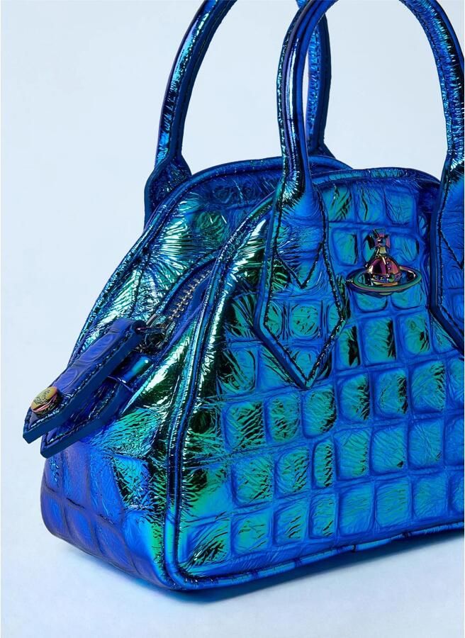 Vivienne Westwood Hobo bags Mini Yasmine Crossbody Leather Blue in blauw - Foto 6