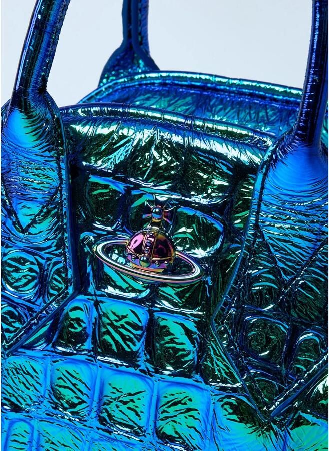 Vivienne Westwood Hobo bags Mini Yasmine Crossbody Leather Blue in blauw - Foto 4
