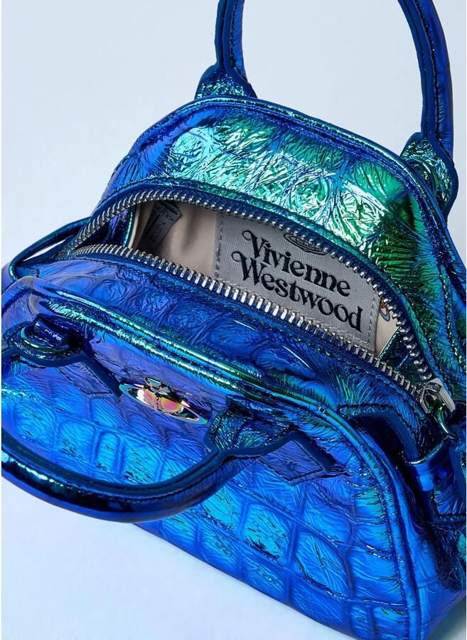 Vivienne Westwood Hobo bags Mini Yasmine Crossbody Leather Blue in blauw - Foto 5