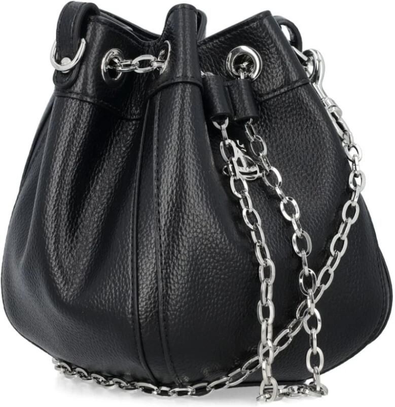Vivienne Westwood Leren Bucket Bag met Trekkoordsluiting Black Dames - Foto 3