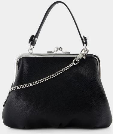 Vivienne Westwood Zwarte Leren Frame Portemonnee met Ketting Black Dames - Foto 2