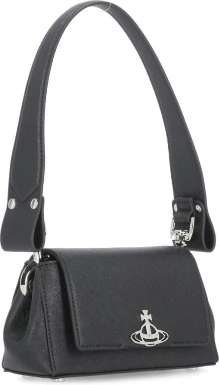 Vivienne Westwood Zwarte Synthetisch Leren Handtas met Orb Logo Black Dames - Foto 11