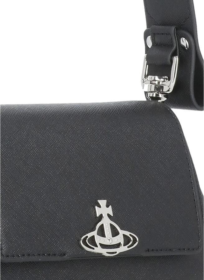 Vivienne Westwood Zwarte Synthetisch Leren Handtas met Orb Logo Black Dames - Foto 4