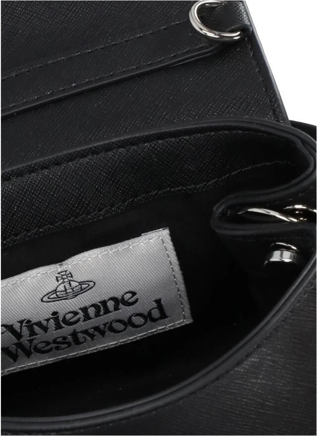 Vivienne Westwood Zwarte Synthetisch Leren Handtas met Orb Logo Black Dames - Foto 5