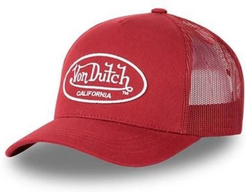 Von Dutch Rode truckerpet met stijl LOF B1 Red