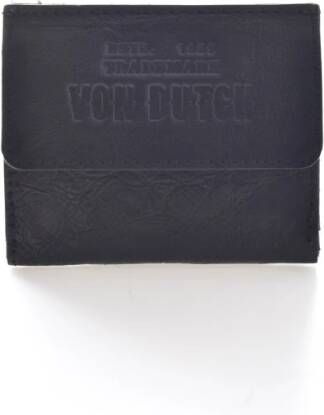Von Dutch Leren Portemonnee Zwart Heren