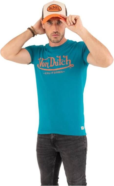 Von Dutch T-shirts Blauw Heren
