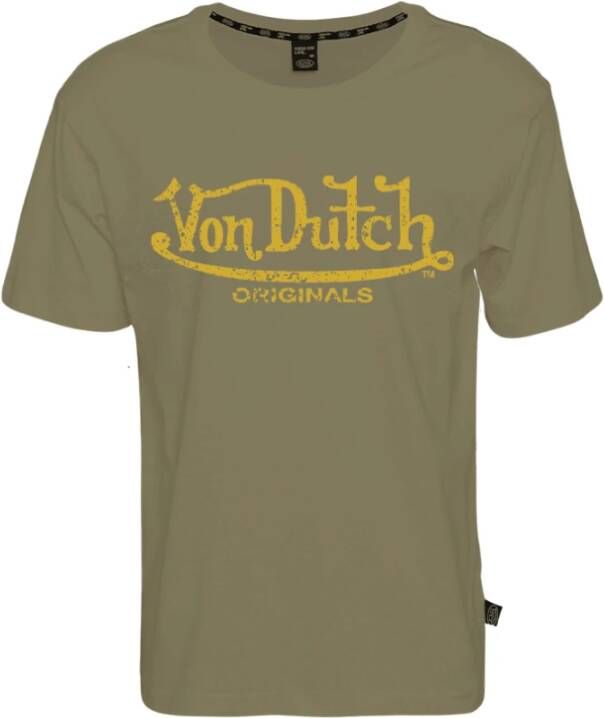 Von Dutch T-Shirts Groen Heren