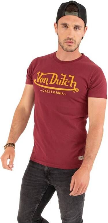 Von Dutch T-Shirts Rood Heren