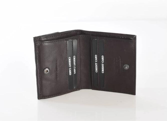 Von Dutch Bruin Leren Portemonnee met Muntvak Brown Heren