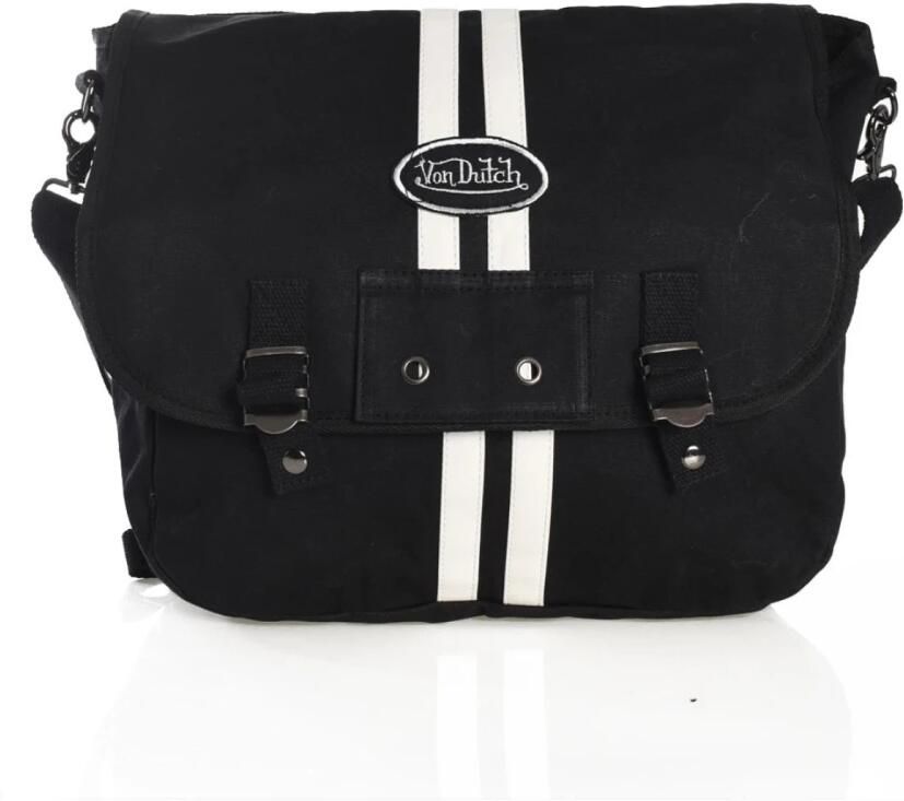 Von Dutch Schoudertas Jet stijl Black Heren