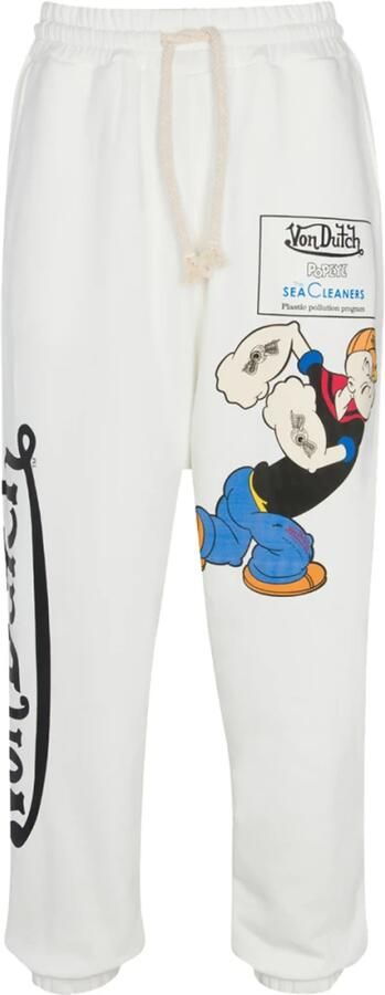 Von Dutch Popeye Jogger Comfortabele Joggingbroek White - Foto 2