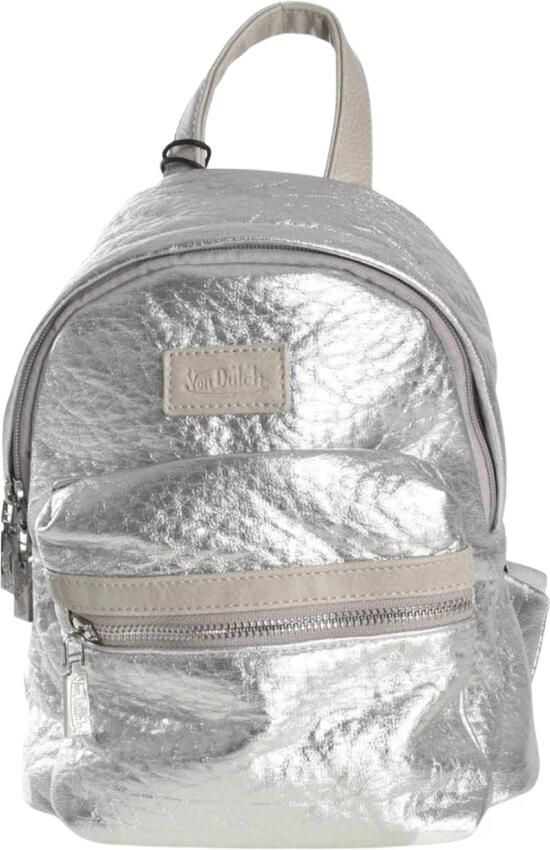 Von Dutch Zilveren Rugzak Kami Synthetisch Materiaal Gray Unisex