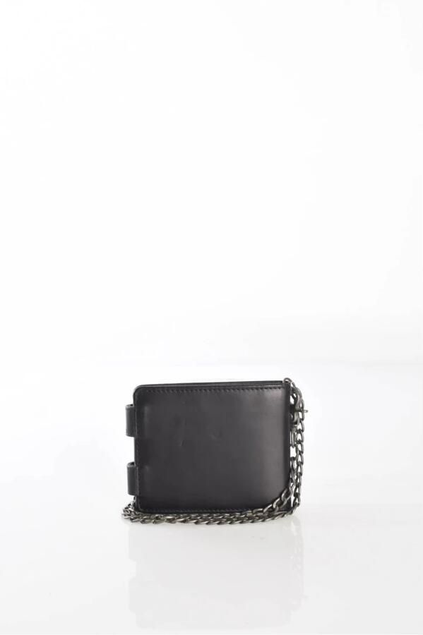 Von Dutch Zwarte leren portemonnee met diverse vakken Black Heren