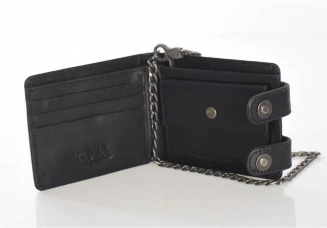 Von Dutch Zwarte leren portemonnee met diverse vakken Black Heren - Foto 2