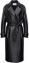 VSP Isabelle Black Leather Coat Black Dames - Thumbnail 1