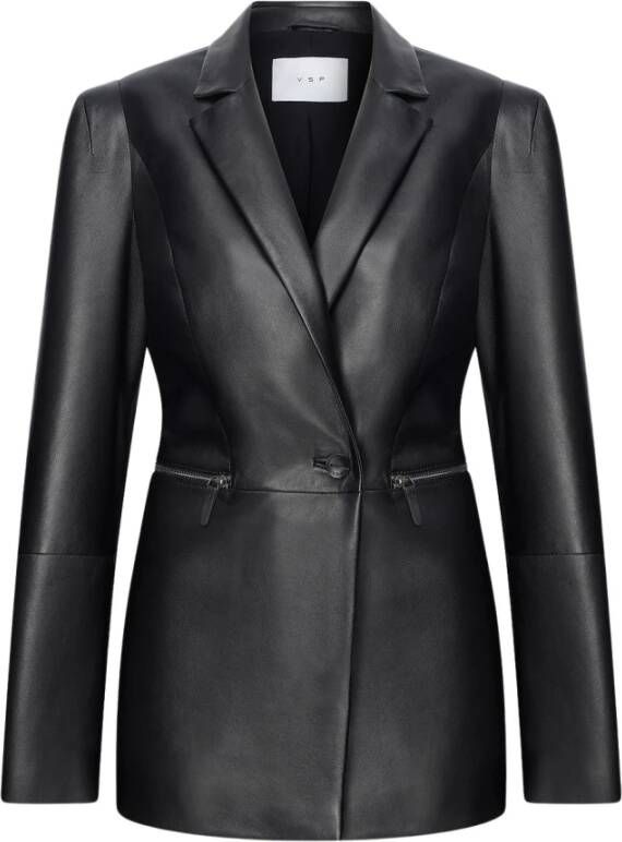 VSP Leather Jackets Zwart Dames