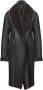 VSP Shearling Jas met Shawl Kraag Brown Dames - Thumbnail 1