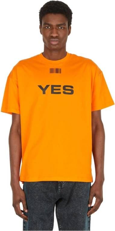 Vtmnts T-shirts Oranje Heren