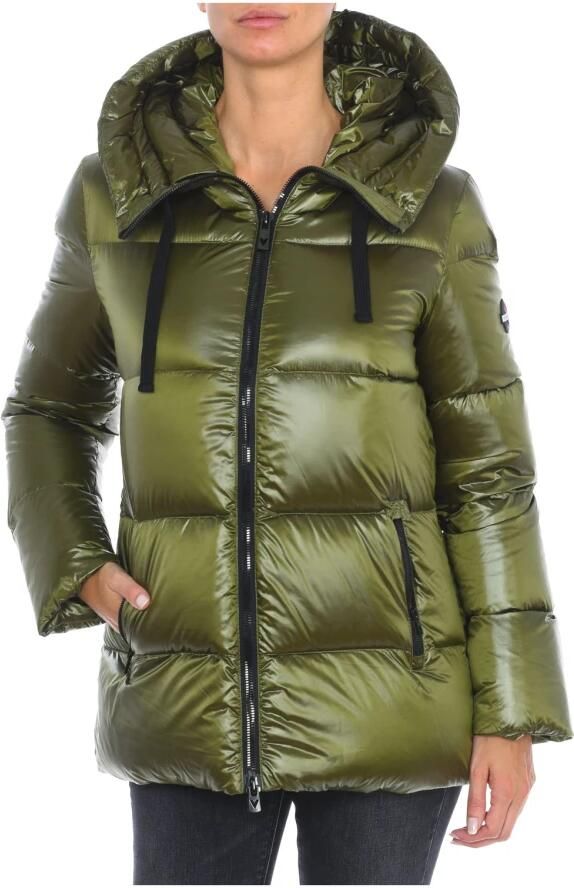 Vuarnet Gewatteerde Hoodie met Rits Green Dames - Foto 3