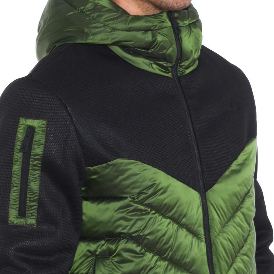 Vuarnet Gewatteerde Hoodie met Rits Green Heren