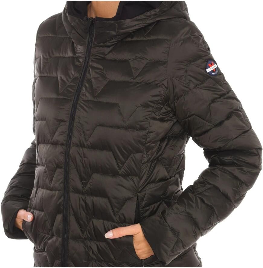 Vuarnet Omkeerbare Waterdichte Jas met Capuchon Black Dames