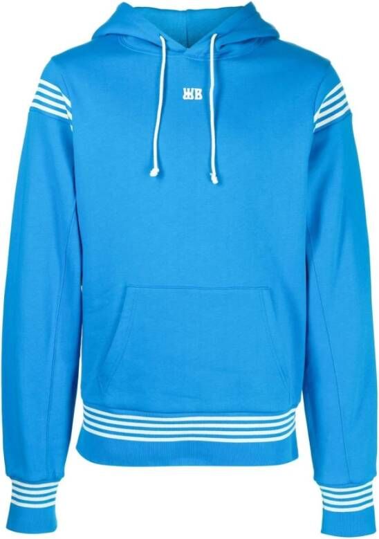Wales Bonner Hoodies Blauw Heren