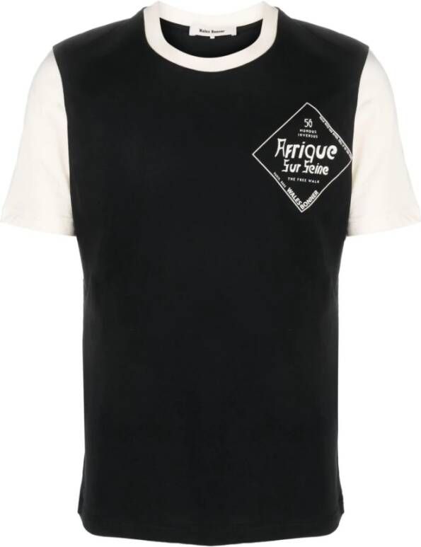Wales Bonner Logo Print T-shirt Black Heren